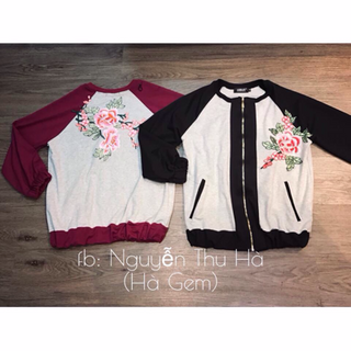 Set bộ thêu hoa phối màu