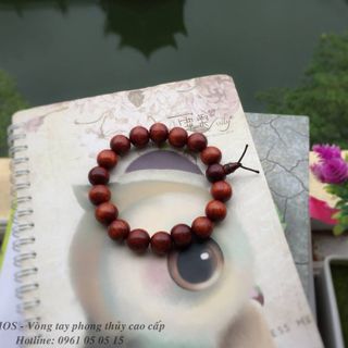 Vòng tay gỗ hương đỏ 10 - 16li