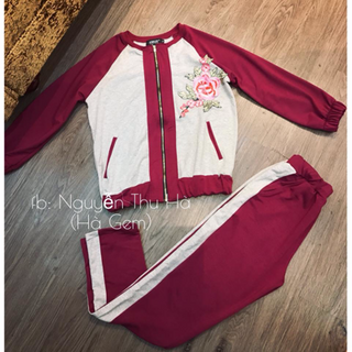 Set bộ thể thao thêu hoa