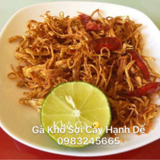 Gà khô sợi cay hạnh dế