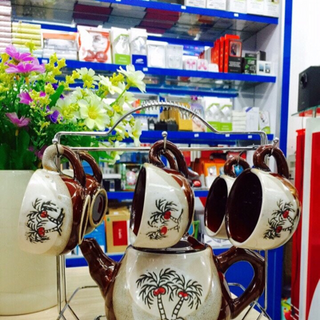 Bộ tách trà giá treo