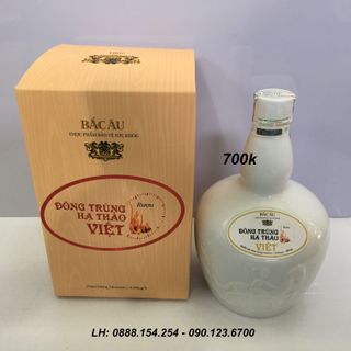 Rượu đông trùng hạ thảo việt - bắc âu 700ml