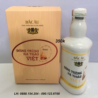 Rượu đông trùng hạ thảo việt - bắc âu 350ml