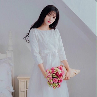 Đầm xoè ta con tùng lưới
