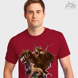Áo thun nam 100 cotton in 3d kỹ thuật