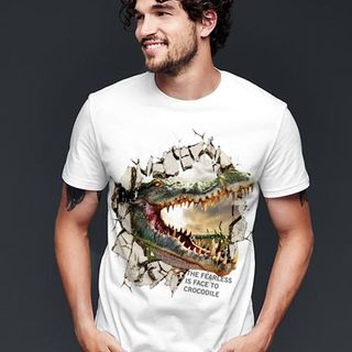 Áo thun nam cotton 100 in 3d kỹ thuật