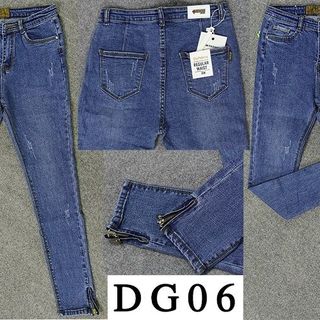 Dg06 quần dài jean nữ form ôm lưng cao