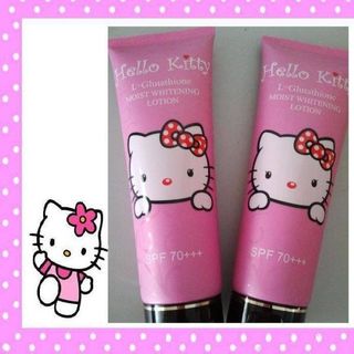 Kem dưỡng body / make up trắng da hello kitty hồng