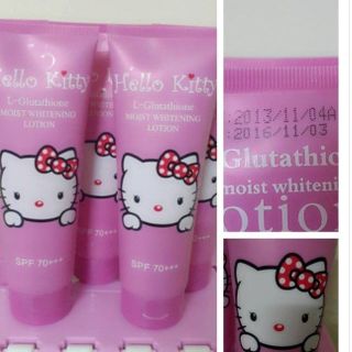 Kem dưỡng body / make up trắng da hello kitty hồng