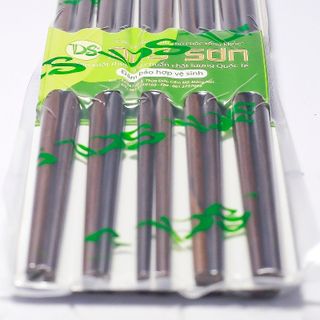 Đũa gỗ sắn ổi khắc hình cổ loa - bộ 10 đôi - ds1604