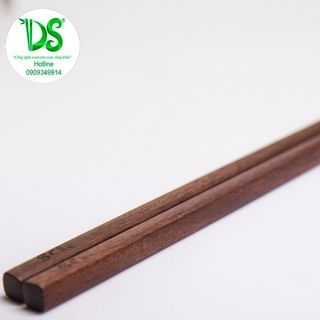 Đũa gỗ cẫm lai vuông trơn - bộ 10 đôi - ds1602