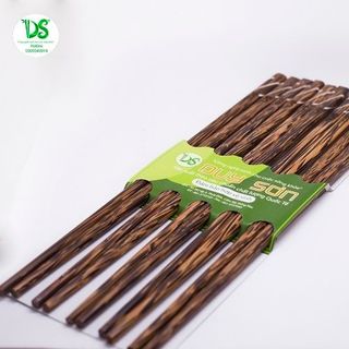 Đũa gỗ kè vuông cẩn dây đàn - ds1608