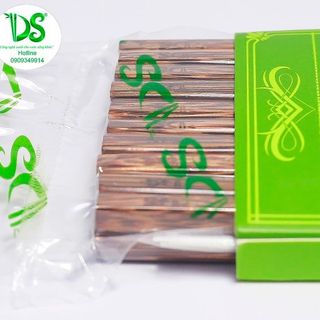 Đũa gỗ kè vuông trơn - bộ 10 đôi - ds1607