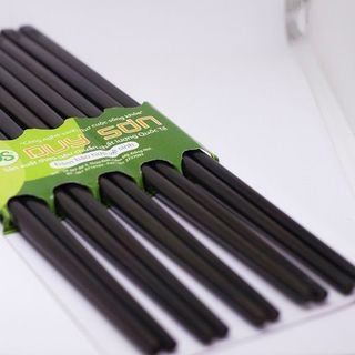 Đũa gỗ mun trơn - bộ 10 đôi - ds1600