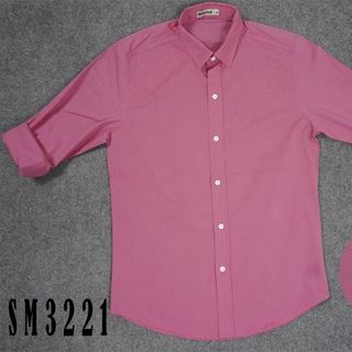 Sm-3217 áo sơ mi nam tay dài trơn màu xanh đen