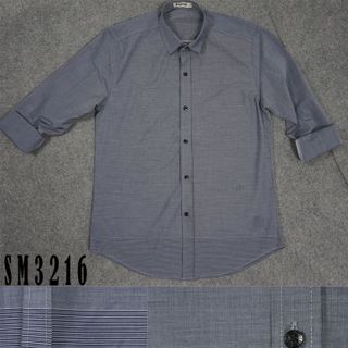 Sm-3218 áo sơ mi nam tay dài trơn màu xanh rêu