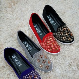 giày lười nữ jean