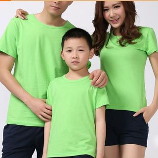 Áo thun gia đình trơn nhiều màu