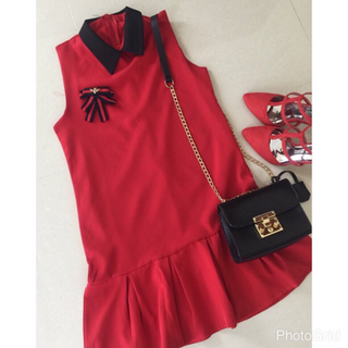 Đầm ngắn tay có 3 màu