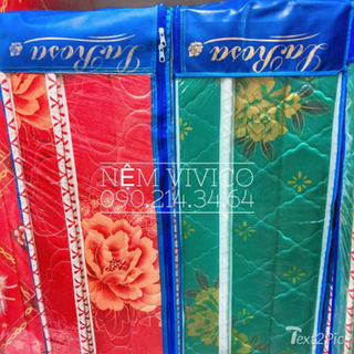Nệm cao su trần gòn gấp 2