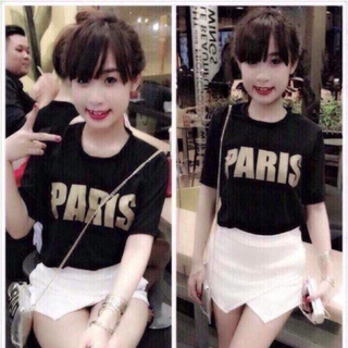 Áo thun phong cách in chữ nỗi