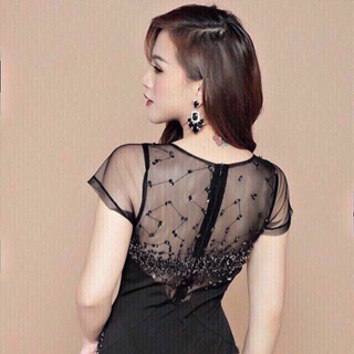Đầm body lưới