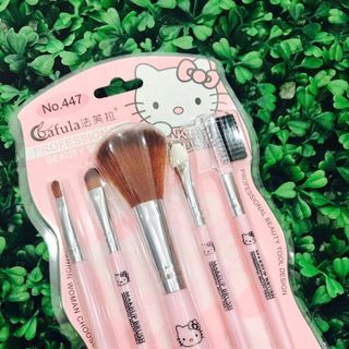 Bộ cọ hello kitty 447 với 5 cây cọ lông cực mềm