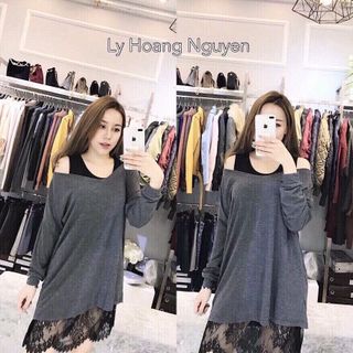 Đầm cặp chân ren