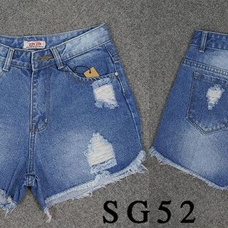 Sg53 quần short jean nữ rách