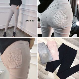 Hg-663 quần nữ tregging khắc nổi