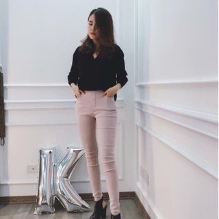 Hg-663 quần nữ tregging khắc nổi