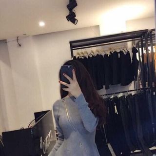 Hg-661 đầm xòe dây kéo