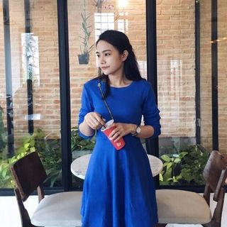 Hg-661 đầm xòe dây kéo