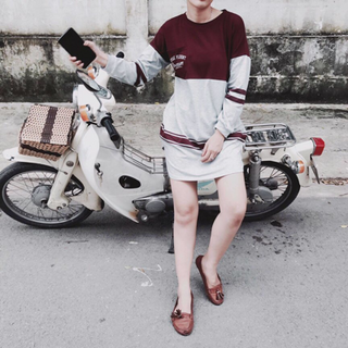 Đầm thun zara in chữ