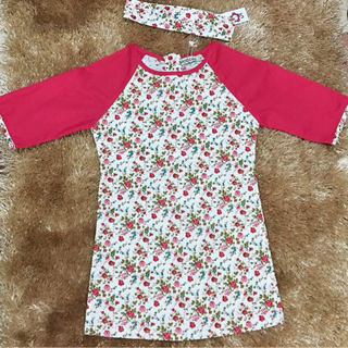 Áo dài cách tân kate hàn quốc vải y hình bé 1 tuổi đến 12 tuổi