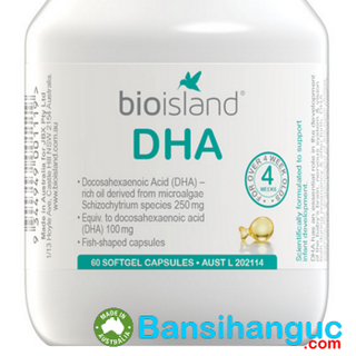 Bổ sung dha cho trẻ từ bio island dha 60 viên