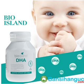 Bổ sung dha cho trẻ từ bio island dha 60 viên