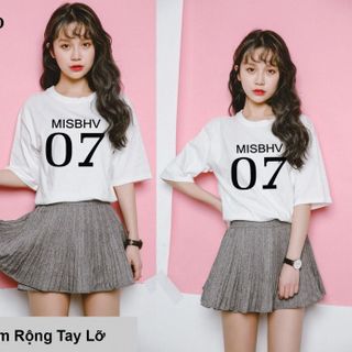I-130 áo thun tay lỡ form rộng 07