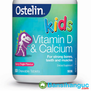Bán sỉ ostelin vitamin d calcium kids chewable 50 - bổ sung canxi và vitamin d cho bé