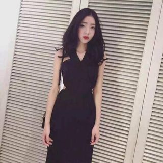 Đầm body dây khóa