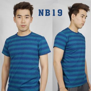 Nb19 áo thun nam tay ngắn sọc