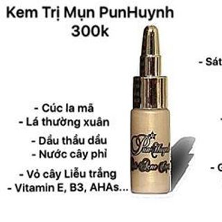 Kem trị mụn – anti acne cream punhuynh giá niêm yết 300000vnd