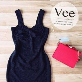 Đầm ren 2 dây bảng to