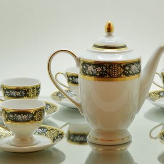 Bộ trà mạ vàng