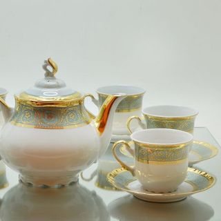 Bộ trà mạ vàng