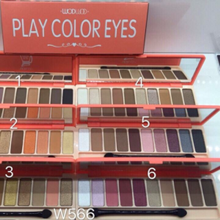 Bảng 10 màu phấn mắy play color eyes - wodwod bộ này y chang etude rẻ hơn 5k