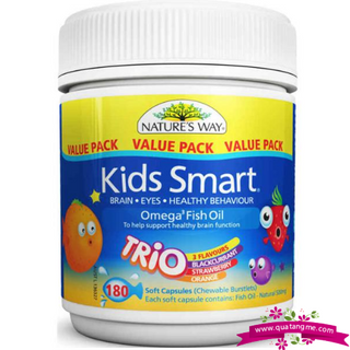 Nature”s way kids smart omega 3 fish oil trio 180 capsules - kẹo mềm dầu cá tự nhiên cho trẻ