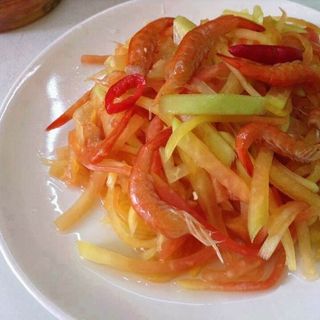 Mắm tép đu đủ