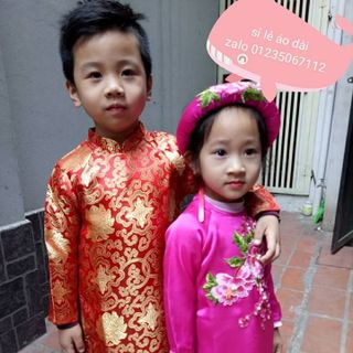 Tết cổ truyền không thể thiếu áo dài cho con