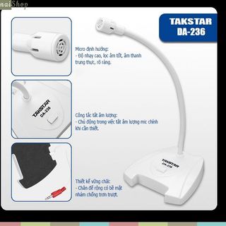 Bộ microphone thông báo takstar talk-back da-236